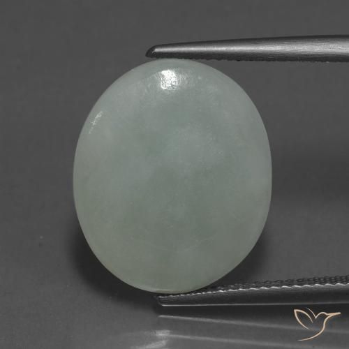 10.74 ct Green Jadeite, 18 x 15.2 mm Oval Cut From Myanmar, Photo A