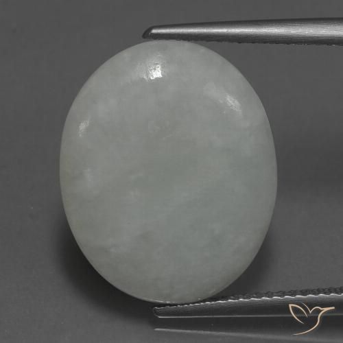 10.86 ct Green Jadeite, 19.1 x 15.6 mm Oval Cut From Myanmar, Photo A