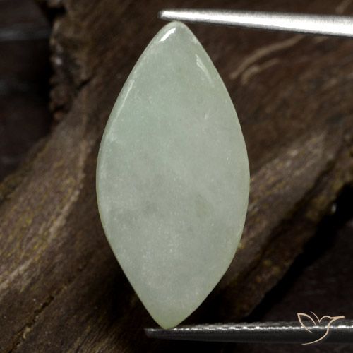 6.29 ct Green Jadeite, 20.5 x 10.1 mm Marquise Cut From Myanmar, Photo A