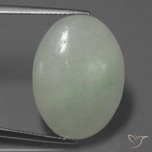 20.36 ct Green Jadeite, 23.2 x 17.1 mm Oval Cut From Myanmar, Photo A