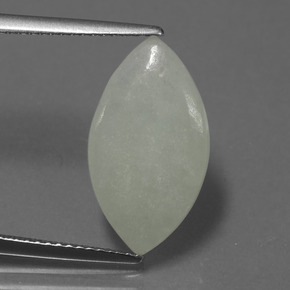 4.68 ct Green Jadeite Gemstone, Jadeite Gem in Marquise Cabochon Shape for Sale.