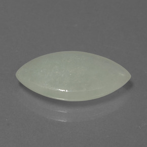 4.68 ct Green Jadeite Stone, Natural Jadeite in Marquise Cabochon Shape for Sale