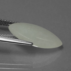 Jadeite Gemstone in 17.6 x 9.8 mm Size for Sale, Jadeite Stone in Green Color