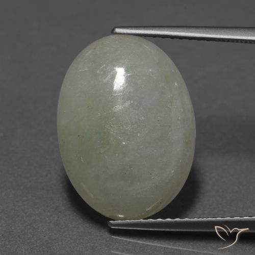 10.09 ct Green Jadeite, 17.6 x 13.1 mm Oval Cut From Myanmar, Photo A