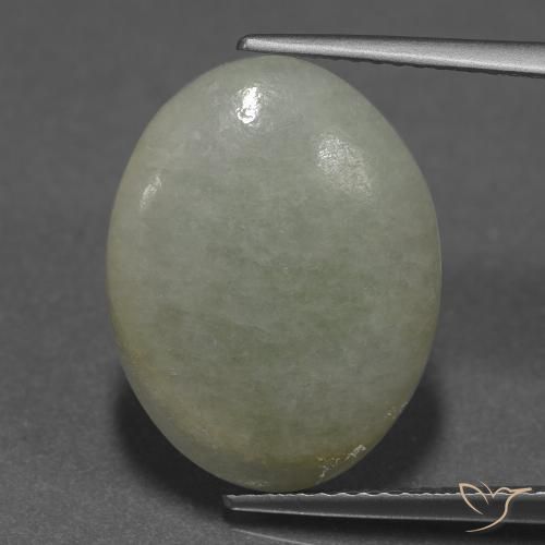 9.18 ct Green Jadeite, 17.8 x 13.7 mm Oval Cut From Myanmar, Photo A