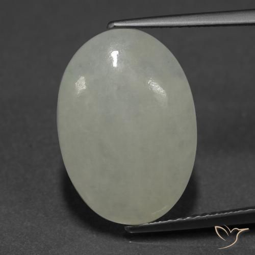 9.03 ct Green Jadeite, 17.5 x 12.3 mm Oval Cut From Myanmar, Photo A