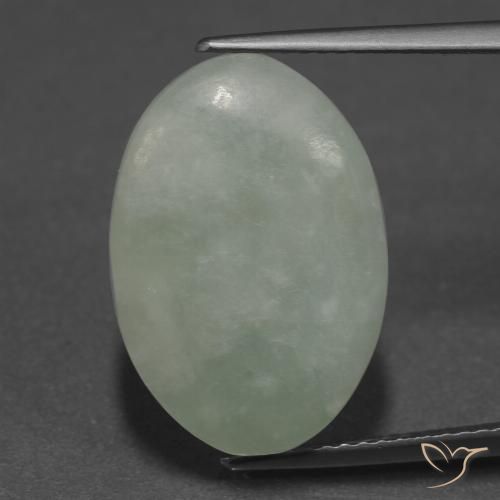 Jadeíta verde de 9,94 ct, corte ovalado de 18,4 x 12,7 mm de Myanmar, Photo A