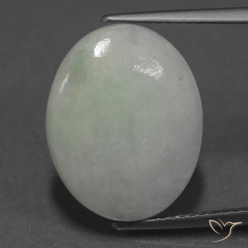 9.24 ct Green Jadeite, 17.2 x 13.7 mm Oval Cut From Myanmar, Photo A
