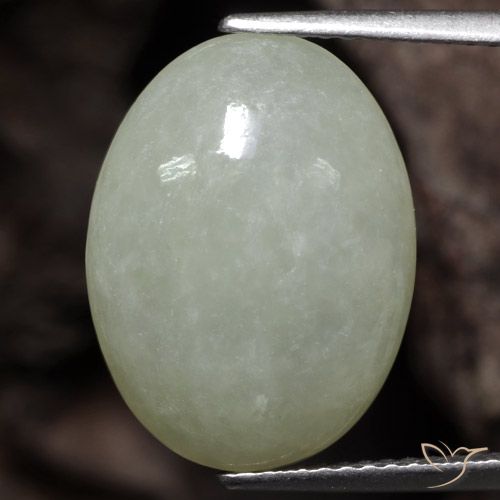 8.52 ct Green Jadeite, 16.8 x 12.6 mm Oval Cut From Myanmar, Photo A