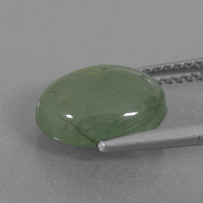 Jadeite Gemstone in 11 x 9 mm (calibrated) Size for Sale, Jadeite Stone in Green Color
