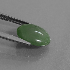 Jadeite Gemstone in 11 x 9 mm (calibrated) Size for Sale, Jadeite Stone in Green Color