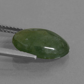 Jadeite Gemstone in 13.4 x 9.8 mm Size for Sale, Jadeite Stone in Green Color