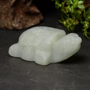 Jadeite Gemstone in 34.5 x 20.6 mm Size for Sale, Jadeite Stone in Medium Green Color