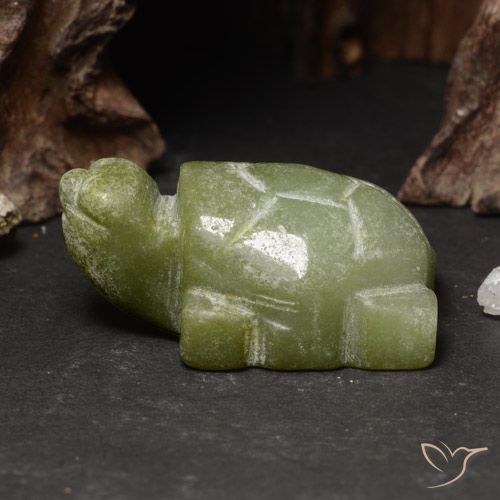 73.68 ct Green Jadeite, 31.9 x 19.7 mm Carved From Myanmar, Photo A