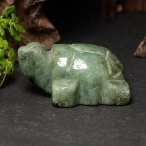 60.9ct Carved Turtle Green Jadeite for sale thumb image of 60.9ct Carved Turtle Green Jadeite (ID: 470461)