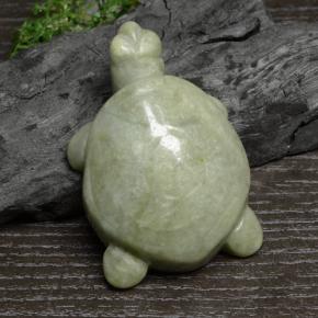 Jadeite Gemstone in 52.2 x 34.8 mm Size for Sale, Jadeite Stone in Green Color