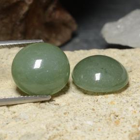 7.5ct Round Cabochon Green Jadeite for sale thumb image of 7.5ct Round Cabochon Green Jadeite (ID: 470600)