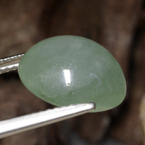 Jadeite Gemstone in 12 mm (calibrated) Size for Sale, Jadeite Stone in Light Green Color