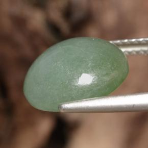 Jadeite Gemstone in 11 mm (calibrated) Size for Sale, Jadeite Stone in Light Green Color
