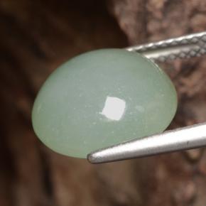 Jadeite Gemstone in 12 mm (calibrated) Size for Sale, Jadeite Stone in Light Green Color