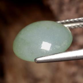 Jadeite Gemstone in 12 mm (calibrated) Size for Sale, Jadeite Stone in Green Color