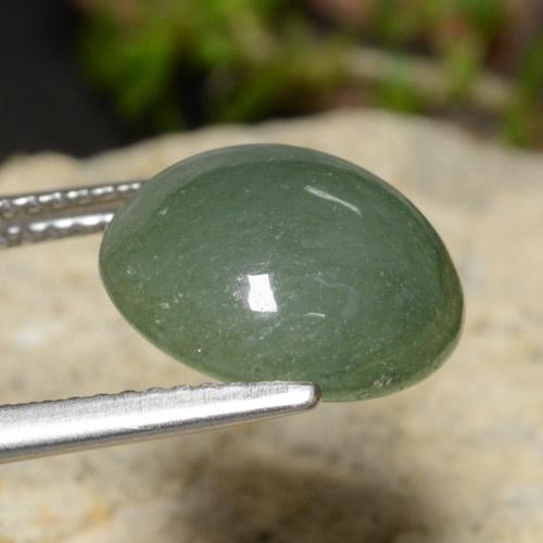 Jadeite Gemstone in 12 mm (calibrated) Size for Sale, Jadeite Stone in Pale Pine Green Color