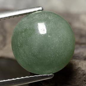 7.4ct Round Cabochon Green Jadeite for sale thumb image of 7.4ct Round Cabochon Green Jadeite (ID: 471147)