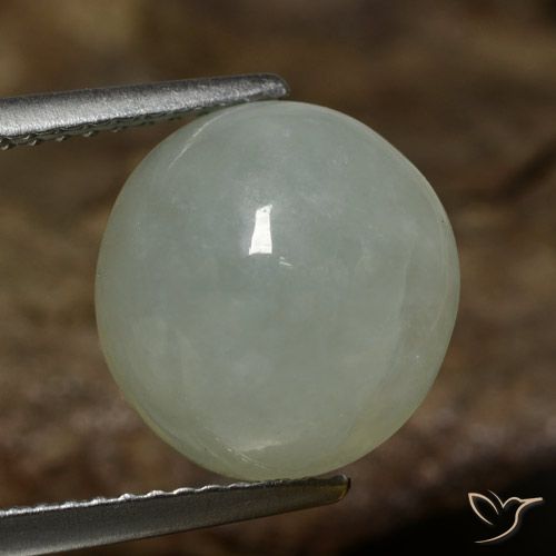 7.41 ct Green Jadeite, 11.3 x 11.1 mm Oval Cut From Myanmar, Photo A