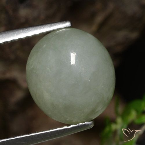 6.92 ct Green Jadeite, 11.2 x 10.1 mm Oval Cut From Myanmar, Photo A