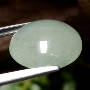 Jadeite Gemstone in 11.5 mm Size for Sale, Jadeite Stone in Medium Green Color