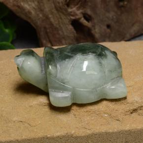 89.5ct Carved Turtle Green Jadeite for sale thumb image of 89.5ct Carved Turtle Green Jadeite (ID: 474430)