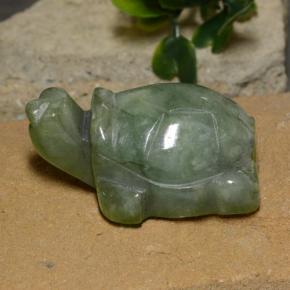 117.2ct Carved Turtle Green Jadeite Gem for sale 117.2ct Carved Turtle Green Jadeite Gem (ID: 474432)
