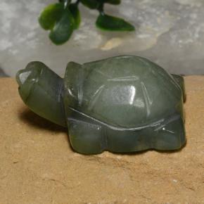 116.5ct Carved Turtle Green Jadeite for sale thumb image of 116.5ct Carved Turtle Green Jadeite (ID: 474434)