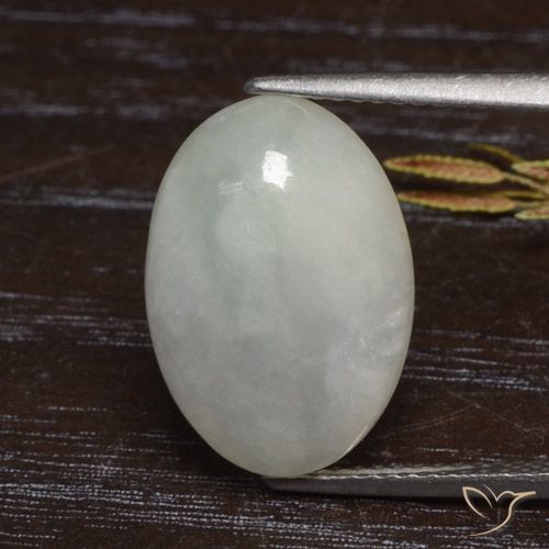 8.63 ct Green Jadeite, 16.3 x 11.3 mm Oval Cut From Myanmar, Photo A