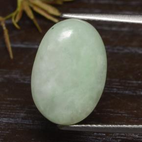 Medium Green Jadeite Gem - 10.1ct Oval Cabochon (ID: 475262)