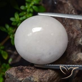 23.31 ct Gray Jadeite Stone, Natural Jadeite in Oval Cabochon Shape for Sale