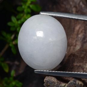 16.8ct Oval Cabochon White Green Jadeite Gem for sale 16.8ct Oval Cabochon White Green Jadeite Gem (ID: 481599)
