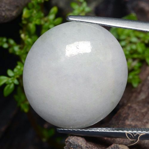 23.67ct Natural Medium Grey Jadeite, Oval, Translucent