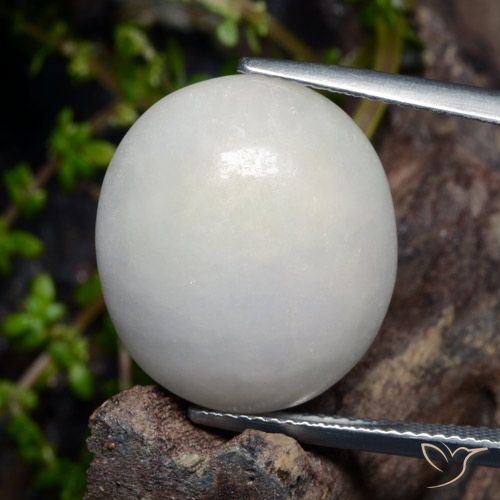 21.02ct Natural Grayish White Jadeite, Oval, Translucent