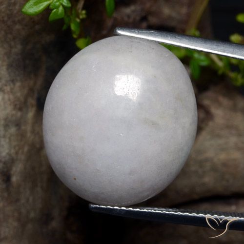24.10ct Natural Grayish White Jadeite, Oval, Translucent