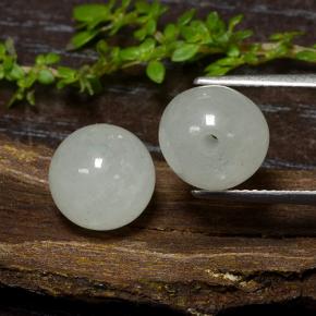12.9ct Drilled Sphere Green White Jadeite for sale thumb image of 12.9ct Drilled Sphere Green White Jadeite (ID: 483986)