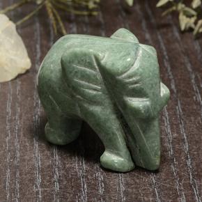 140.7ct Carved Elephant Green Jadeite for sale thumb image of 140.7ct Carved Elephant Green Jadeite (ID: 487464)