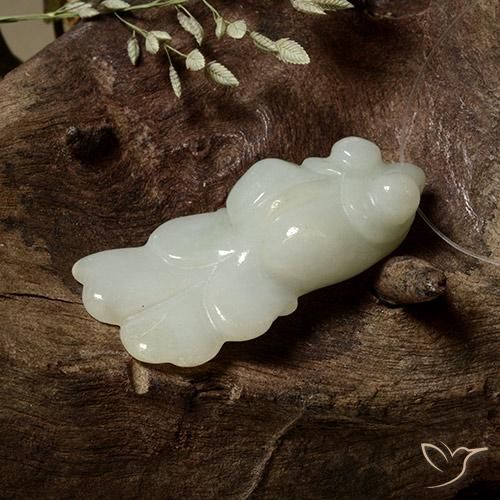 33.92ct Natural Grayish Green Jadeite, Fancy, Translucent