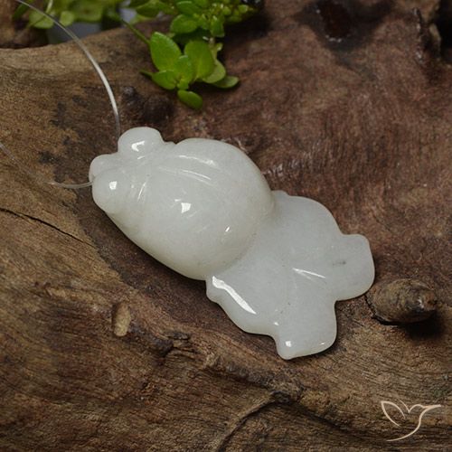 29.07ct Natural Grayish White Jadeite, Fancy, Translucent