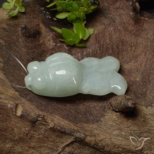 22.80ct Natural Grey Green Jadeite, Fancy, Translucent