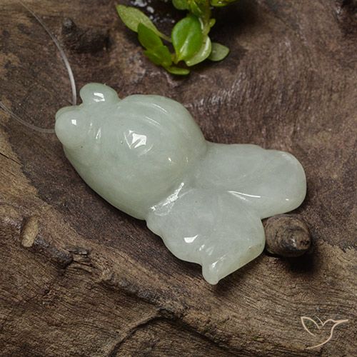 29.81ct Natural Grey Green Jadeite, Fancy, Translucent