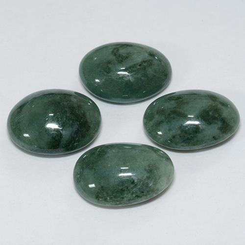 13.6ct Oval Cabochon Green Jadeite for sale thumb image of 13.6ct Oval Cabochon Green Jadeite (ID: 496137)