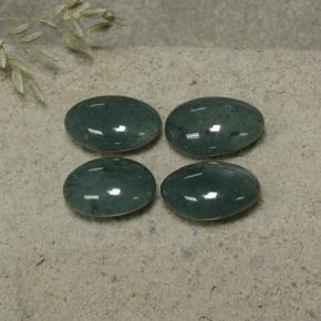 Medium Green Жадеит Камень - 4ct Овал Кабошон (ID: 496140)