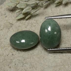 6.7ct Oval Cabochon Green Jadeite for sale thumb image of 6.7ct Oval Cabochon Green Jadeite (ID: 496148)