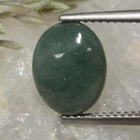 3.4ct Oval Cabochon Green Jadeite Gem for sale 3.4ct Oval Cabochon Green Jadeite Gem (ID: 496157)